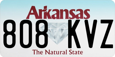 AR license plate 808KVZ