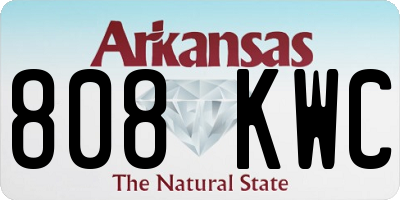 AR license plate 808KWC