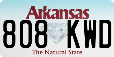 AR license plate 808KWD