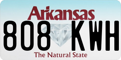 AR license plate 808KWH