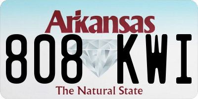 AR license plate 808KWI