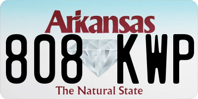 AR license plate 808KWP