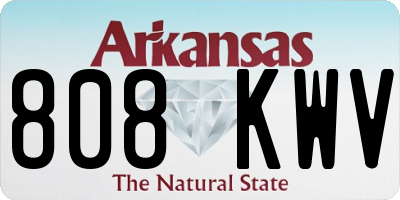AR license plate 808KWV