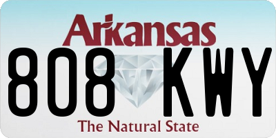 AR license plate 808KWY