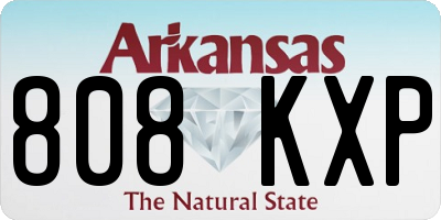 AR license plate 808KXP