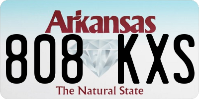 AR license plate 808KXS