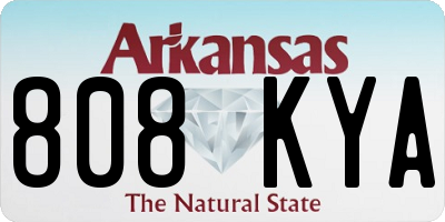 AR license plate 808KYA