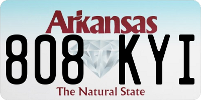 AR license plate 808KYI