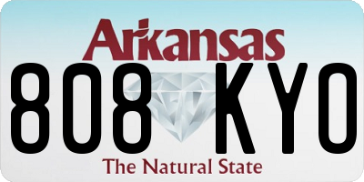 AR license plate 808KYO