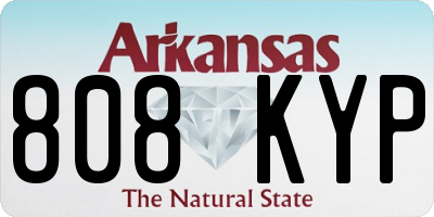 AR license plate 808KYP