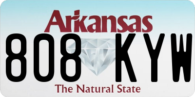 AR license plate 808KYW