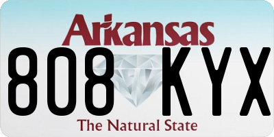 AR license plate 808KYX