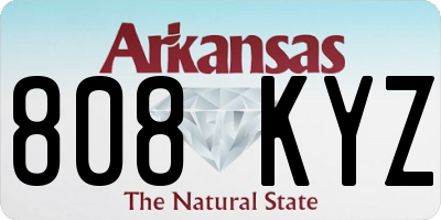 AR license plate 808KYZ