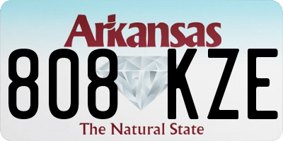 AR license plate 808KZE