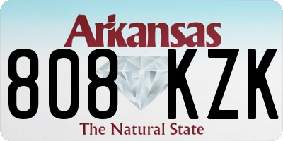 AR license plate 808KZK