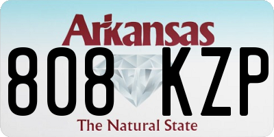 AR license plate 808KZP