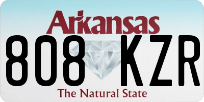 AR license plate 808KZR