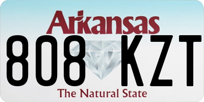 AR license plate 808KZT