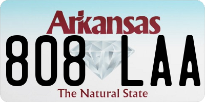 AR license plate 808LAA