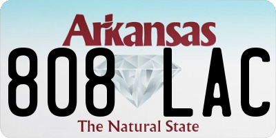 AR license plate 808LAC