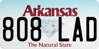 AR license plate 808LAD