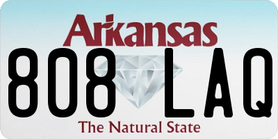 AR license plate 808LAQ