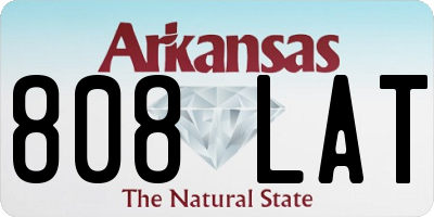 AR license plate 808LAT