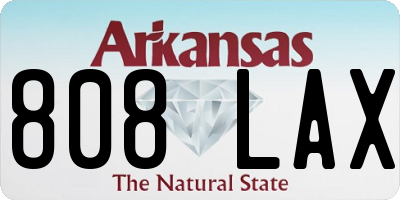 AR license plate 808LAX