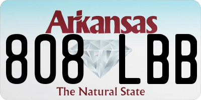 AR license plate 808LBB