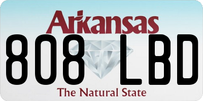 AR license plate 808LBD