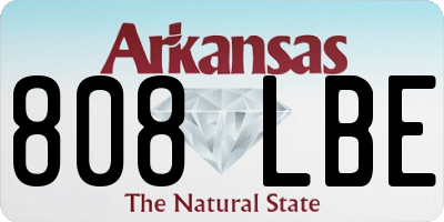 AR license plate 808LBE