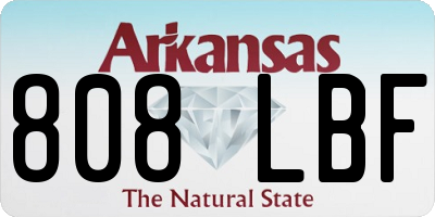 AR license plate 808LBF