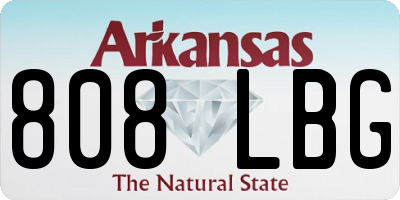 AR license plate 808LBG