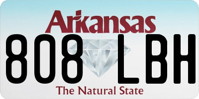 AR license plate 808LBH