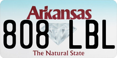AR license plate 808LBL