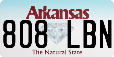 AR license plate 808LBN
