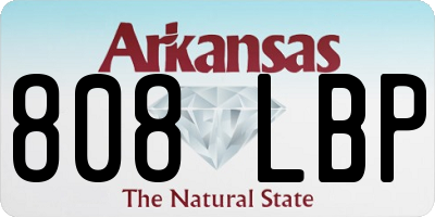 AR license plate 808LBP