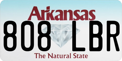 AR license plate 808LBR