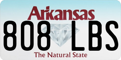 AR license plate 808LBS