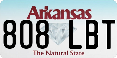 AR license plate 808LBT