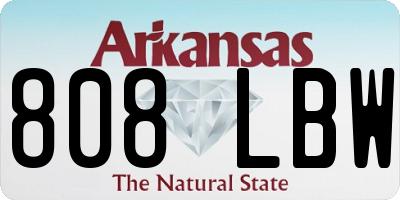 AR license plate 808LBW