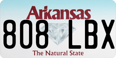 AR license plate 808LBX
