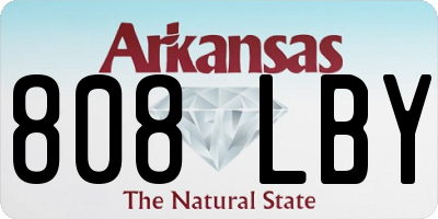 AR license plate 808LBY