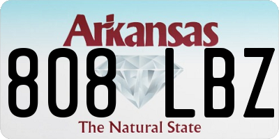 AR license plate 808LBZ