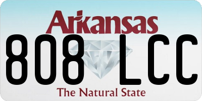AR license plate 808LCC