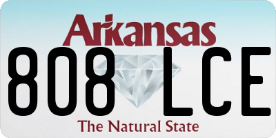 AR license plate 808LCE