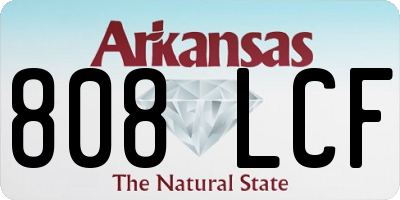 AR license plate 808LCF