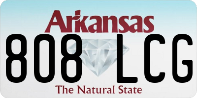 AR license plate 808LCG