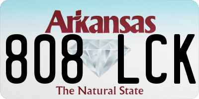 AR license plate 808LCK