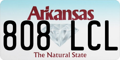 AR license plate 808LCL